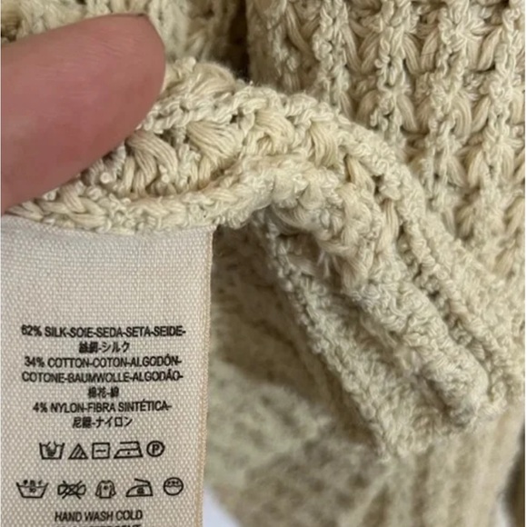 Free People I’ll Be Around Cardigan - Cream - Size Small - Picture 8 of 8